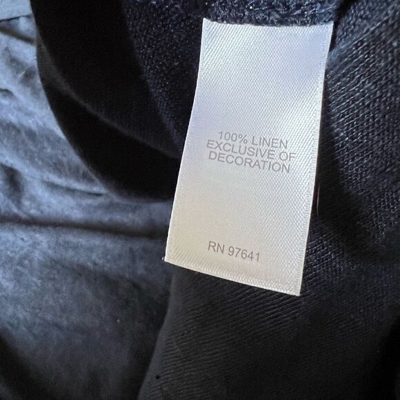 J.Jill oversized 100% linen embroidered tunic top size S - Picture 6 of 6